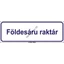 Földesáru raktár öntapadós matrica 300x100mm
