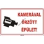 Kamerával orzött épület öntapadós matrica 400x250mm