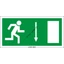 Menekülési út lefelé, ajtó jobbra(nm) utánvilágító,pvc 1200x600mm