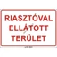 Riasztóval ellátott terület öntapadós matrica 400x250mm Riasztóval ellátott terület öntapadós matrica 400x250mm