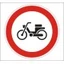 Segédmotoros kerékpárral behajtani tilos! - HIP fényvisszaverős szendvicslemez 600 mm Segédmotoros kerékpárral behajtani tilos! - HIP fényvisszaverős szendvicslemez 600 mm