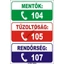 Telefonszámok öntapadós matrica 175x250mm