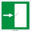 Vészkijárat jobbra(nm) utánvilágító,pvc 600x600mm